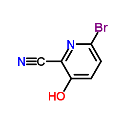 6-bromo-3-hydroxypyridine-2-carbonitrile structure