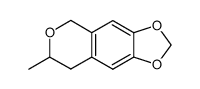3-methyl-6,7-methylenedioxyisochroman结构式