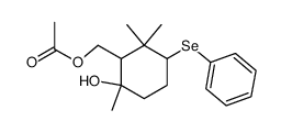 2-acetoxymethyl-3-hydroxy-1,1,3-trimethyl-6-phenylselenylcyclohexane结构式