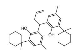 2-[1-[2-hydroxy-5-methyl-3-(1-methylcyclohexyl)phenyl]but-3-enyl]-4-methyl-6-(1-methylcyclohexyl)phenol结构式