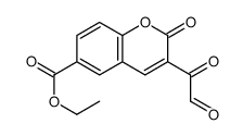 3-Glyoxyloyl-2-oxo-2H-1-benzopyran-6-carboxylic acid ethyl ester结构式