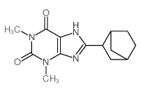 1H-Purine-2,6-dione, 8-bicyclo[2.2.1]hept-2-yl-3,7-dihydro-1,3-dimethyl-结构式