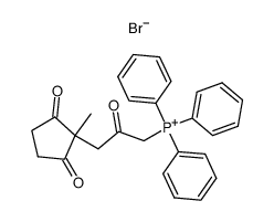 (3-(1-methyl-2,5-dioxocyclopentyl)-2-oxopropyl)triphenylphosphonium bromide结构式