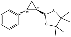 REL-4,4,5,5-四甲基-2-[(1R,2R)-2-苯基环丙基]-1,3,2-二氧杂硼杂环戊烷结构式