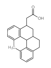 2-(1,12-dimethyl-5,6,6a,7,8,12b-hexahydrobenzo[c]phenanthren-5-yl)acetic acid结构式