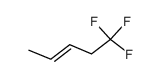 5,5,5-trifluoropent-2-ene结构式