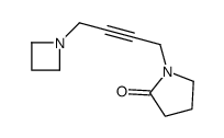 1-[4-(azetidin-1-yl)but-2-ynyl]pyrrolidin-2-one Structure