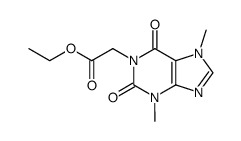 (3,7-dimethyl-2,6-dioxo-2,3,6,7-tetrahydro-purine-1-yl) acetic acid ethyl ester Structure