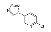 3-chloro-6-(1H-1,2,4-triazol-1-yl)pyridazine(SALTDATA: FREE)结构式