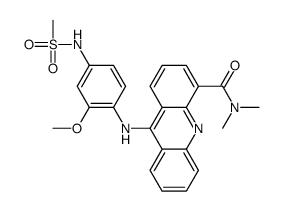 9-[4-(methanesulfonamido)-2-methoxyanilino]-N,N-dimethylacridine-4-carboxamide结构式