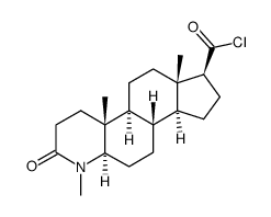 (4aR,4bS,6aS,7S,9aS,9bS,11aR)-1,4a,6a-trimethyl-2-oxohexadecahydro-1H-indeno[5,4-f]quinoline-7-carbonyl chloride Structure