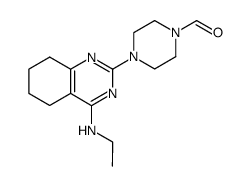 2-(4-Formylpiperazino)-4-ethylamino-5,6-tetramethylenepyrimidine结构式