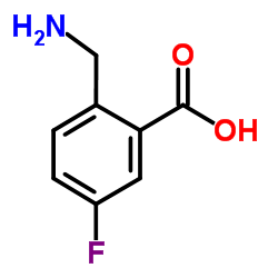2-(Aminomethyl)-5-fluorobenzoic acid结构式