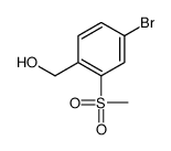 (4-bromo-2-methylsulfonylphenyl)methanol Structure