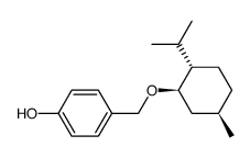 4-(2-isopropyl-5-methyl-cyclohexyloxymethyl)-phenol结构式