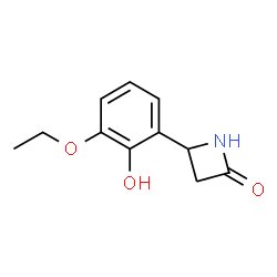 2-Azetidinone,4-(3-ethoxy-2-hydroxyphenyl)-(9CI) Structure
