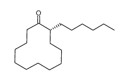 (R)-(+)-2-n-hexylcyclododecanone Structure