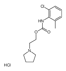 (2-chloro-6-methyl-phenyl)-carbamic acid-(2-pyrrolidino-ethyl ester), hydrochloride Structure