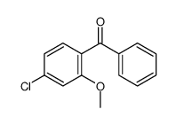 (4-chloro-2-methoxyphenyl)-phenylmethanone结构式