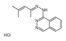 N-[(E)-4-methylpent-3-en-2-ylideneamino]phthalazin-1-amine,hydrochloride Structure