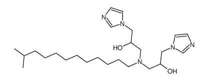 alpha,alpha'-[(isotridecylimino)bis(methylene)]bis(1H-imidazole-1-ethanol) structure