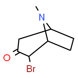 8-Azabicyclo[3.2.1]octan-3-one,2-bromo-8-methyl-(9CI) Structure