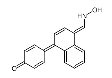 4-[4-[(hydroxyamino)methylidene]naphthalen-1-ylidene]cyclohexa-2,5-dien-1-one结构式