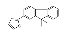 2-(9,9-dimethylfluoren-2-yl)thiophene Structure