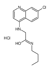 butylcarbamoylmethyl-(7-chloroquinolin-4-yl)azanium chloride结构式