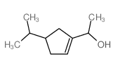 1-(4-propan-2-yl-1-cyclopentenyl)ethanol结构式