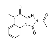 2-acetyl-5-methyl-[1,2,4]triazolo[4,3-a]quinoxaline-1,4-dione结构式