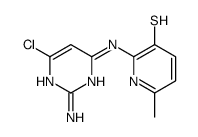 3-Pyridinethiol, 2-((2-amino-4-chloro-6-pyrimidinyl)amino)-6-methyl- picture