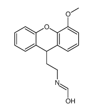 N-[2-(4-methoxy-9H-xanthen-9-yl)ethyl]formamide Structure