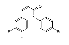 N-(4-bromophenyl)-3-(3,4-difluorophenyl)prop-2-enamide结构式