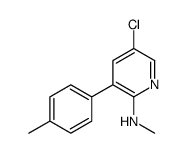 5-chloro-N-methyl-3-(4-methylphenyl)pyridin-2-amine Structure