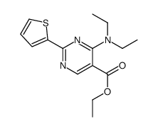 ethyl 4-(diethylamino)-2-thiophen-2-ylpyrimidine-5-carboxylate结构式