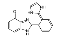 2-[6-(1,3-dihydroimidazol-2-ylidene)cyclohexa-2,4-dien-1-ylidene]-1H-benzimidazol-4-one结构式