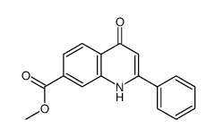 methyl 4-oxo-2-phenyl-1H-quinoline-7-carboxylate结构式