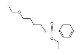 [ethoxy(4-ethylsulfanylbutylsulfanyl)phosphoryl]benzene Structure