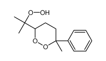 6-(2-hydroperoxypropan-2-yl)-3-methyl-3-phenyldioxane Structure