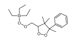 triethyl-[(4,4,5-trimethyl-5-phenyldioxolan-3-yl)methylperoxy]silane结构式