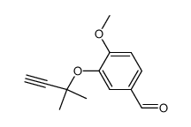 dimethylprop-2-ynyl ether of isovanillin Structure