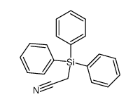 (triphenylsilyl)acetonitrile Structure