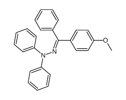 4-methoxy-benzophenone-diphenylhydrazone结构式