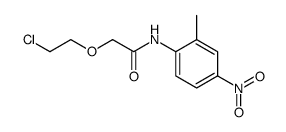 (2-chloroethoxy)-N-(2-methyl-4-nitrophenyl)acetamide Structure