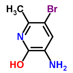 3-Amino-5-bromo-6-methyl-2-pyridinol structure