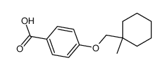 4-(1-methylcyclohexylmethoxy)benzoic acid结构式