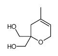 [6-(hydroxymethyl)-4-methyl-2,5-dihydropyran-6-yl]methanol Structure