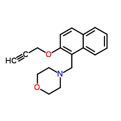 4-{[2-(2-Propyn-1-yloxy)-1-naphthyl]methyl}morpholine Structure