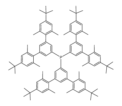 [4,4''-di-t-Bu-2,2'',6,6''-tetramethyl-m-terphenyl-5'-yl]3P结构式